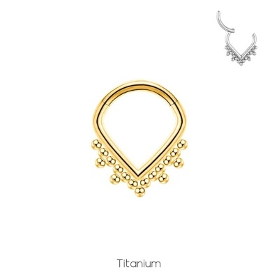 Joia de Titânio para septo triangulo tribal TS310 Joia de Titânio para septo triangulo tribal TS310