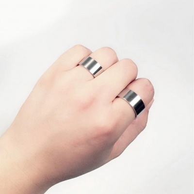 Anel de aço 316L acabamento brilho 10mm - R-0010