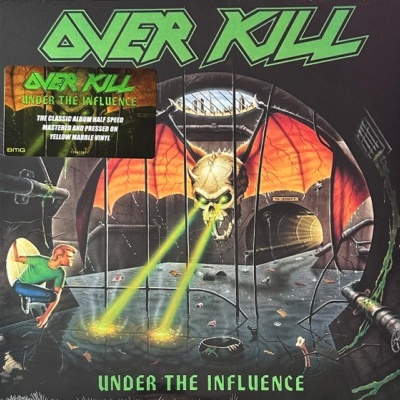 Overkill – Under The Influence Vinyl, LP, Album,Yellow Marble