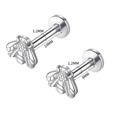 Joia labret de aço cirurgico com abelha CC047