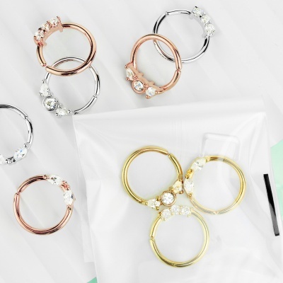 Pack 3 body piercings - Argola de Aço cirúrgico - VS-04