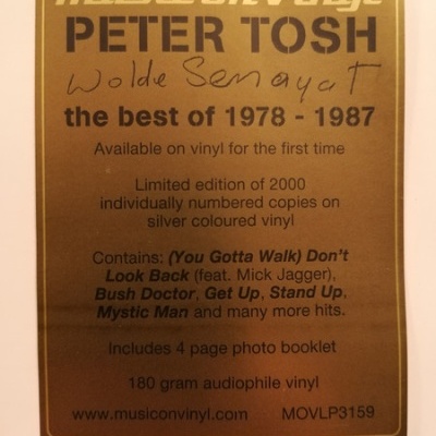 Peter Tosh – The Best Of Peter Tosh 1978-1987 2 x Vinyl, LP, Album, Compilation, L.E. Numbered, Silver, 180g Peter Tosh – The Best Of Peter Tosh 1978-1987 2 x Vinyl, LP, Album, Compilation, L.E. Numbered, Silver, 180g