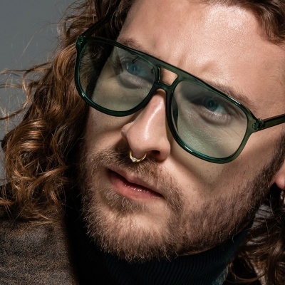 Jóia para o septo em aço cirúrgico com cristal  - RH94