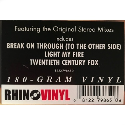 The Doors – The Doors Vinyl, LP Stereo, 180 Gram The Doors – The Doors Vinyl, LP Stereo, 180 Gram