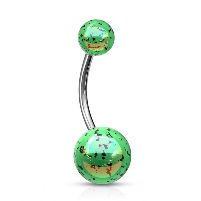 Barra curva - Banana de umbigo aço cirúrgico com  bola - NA52