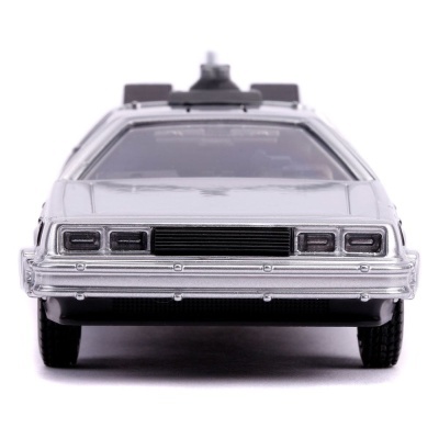 Carro Back to the Future II Hollywood Rides Diecast Model 1/32 DeLorean Time Machine