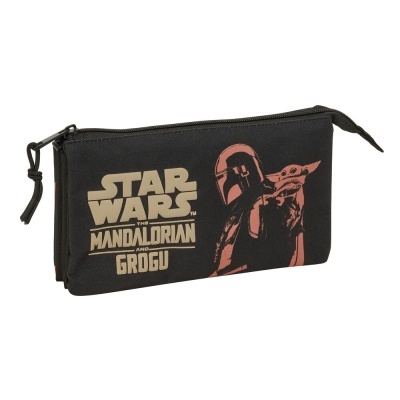 Estojo Star Wars Mandalorian & Grogu triple pencil case