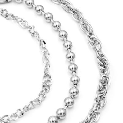 Porta- chaves/ carteira corrente tripla de metal YL-025