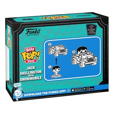 Nightmare before Christmas bitty POP! Rides Jack Skellington w/Snowmobile