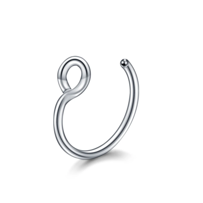 Joia argola falsa em aço cirurgico para nariz B2405
