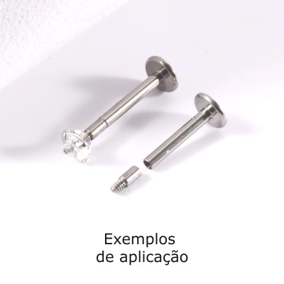 Extensão/adaptador de Titanio para joias de rosca interna ou para microdermal LJ1120