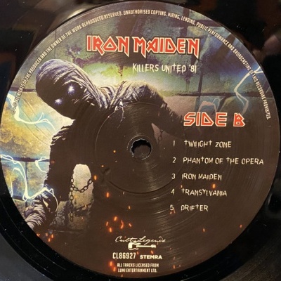 Iron Maiden – Killers United '81 -  LP, 180g vinil