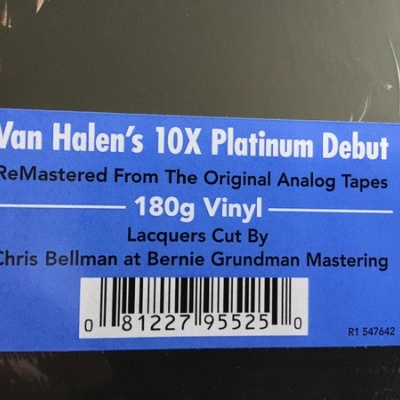 Van Halen – Van Halen Vinyl, LP, Album, Reissue, Remastered, 180-gram