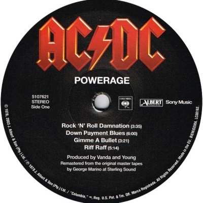 AC/DC – Powerage - LP, Album, Reissue, Remastered, 180gr - Vinil AC/DC – Powerage - LP, Album, Reissue, Remastered, 180gr - Vinil