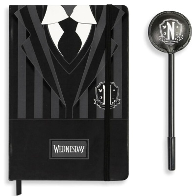 Conjunto Uniform  Diario e caneta Wednesday Adams