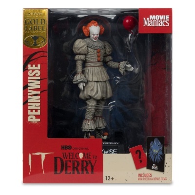 It: Welcome to Derry Movie Maniacs PVC Statue Pennywise (Gold Label) 16 cm