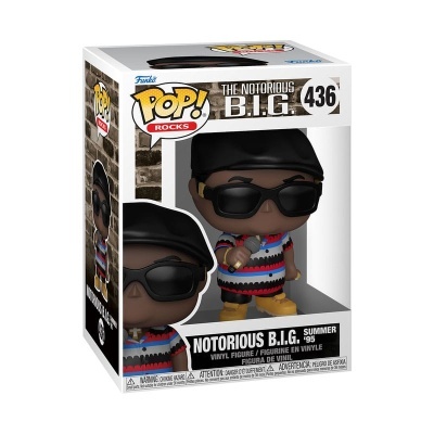 Notorious B.I.G POP! Rocks Vinyl Figure Biggie - Beat The Summer Jam 9 cm #436
