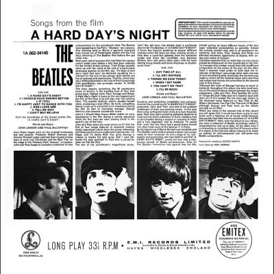 The Beatles – A Hard Day's Night Vinyl, LP, Album, Stereo, 180 gr