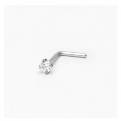 Brincos de dobrar, de prata 925 com cristal para nariz NBA003 Brincos de dobrar, de prata 925 com cristal para nariz NBA003