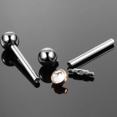 Barra desmontável em Titânio com zirconia para transversal/industrial  T2101