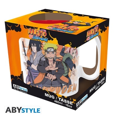 Caneca grande 460 ml  NARUTO SHIPPUDEN -  Past and present