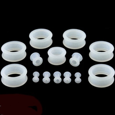 Túnel /alargador em silicone moldável Brilha no escuro PXDF-G