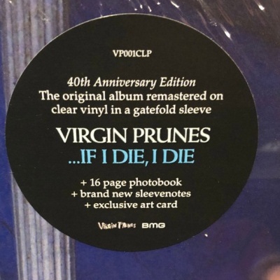 Virgin Prunes – …If I Die, I Die Vinyl, LP, Album, Gatefold ,Limited Edition, Clear Virgin Prunes – …If I Die, I Die Vinyl, LP, Album, Gatefold ,Limited Edition, Clear
