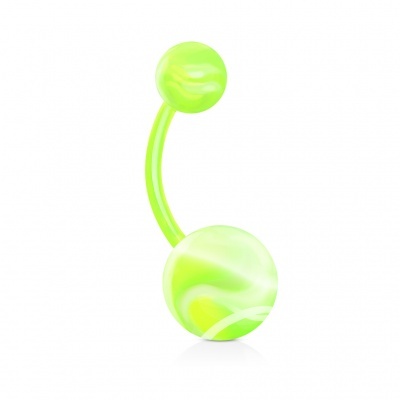 Barra curva - Banana de umbigo de silicone bola marmore  - NXW