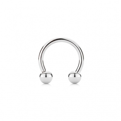 Ferradura em aço cirúrgico 316L com bolas  - 000HS Circular Barbells