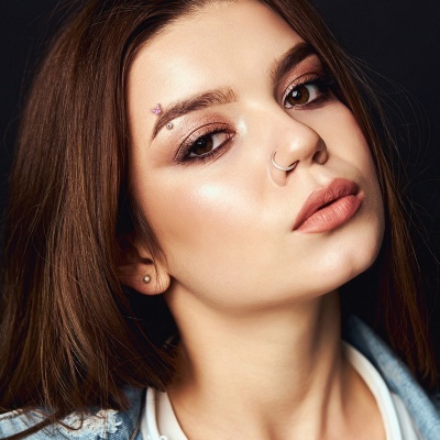 Barra de aço cirurgico 316L para sobrolho com borboleta ESC10