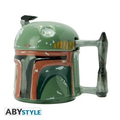 Caneca com tampa #STAR WARS - Mug 3D - Boba Fett
