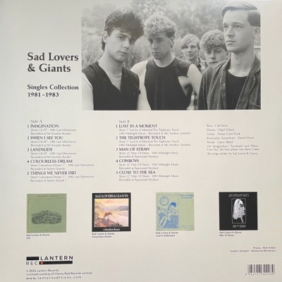 Sad Lovers And Giants – Singles Collection 1981-1983 Vinyl, LP L.E. Clear