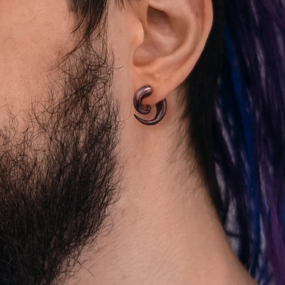 Dilatador espiral orgânico de madeira sono tratada  - TSM05 - 3mm até 12mm