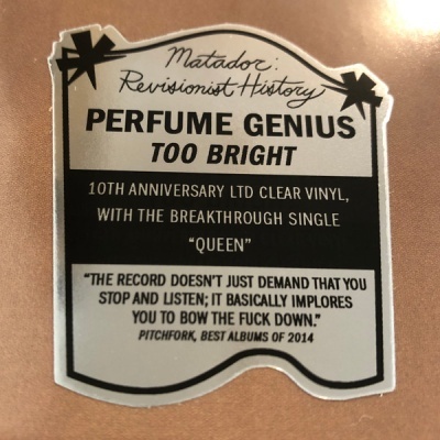 Perfume Genius – Too Bright Vinyl, LP, Album, Limited Edition, Reissue, Clear, 10th Anniversary Perfume Genius – Too Bright Vinyl, LP, Album, Limited Edition, Reissue, Clear, 10th Anniversary