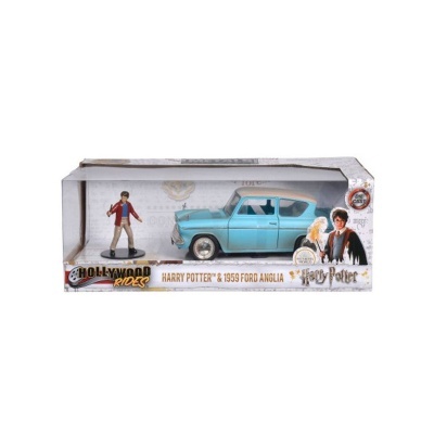 Blister figura Harry + carro Ford Anglia 1959 Harry Potter
