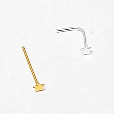 Joia de dobrar para nariz em prata com estrela BNPstar