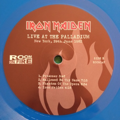 Iron Maiden – Live At The Palladium, New York, 29th June 1982 - RADIO BROADCAST -  LP, blue Vinyl - Vinil