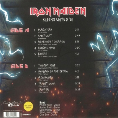 Iron Maiden – Killers United '81 -  LP, 180g vinil
