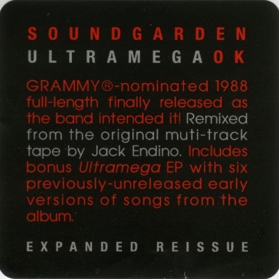 Soundgarden – Ultramega OK Vinyl, LP, Album,Vinyl, 12", 45 RPM, EP Reissue, Remastered