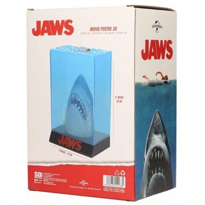 Jaws movie poster 3D Diorama - Figura SD Toys "O Tubarão" 25cm