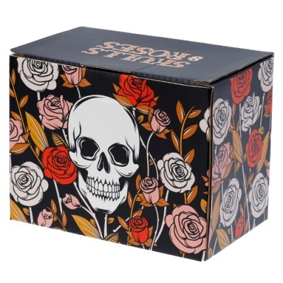 Caneca de cerâmica com asa em forma de Esqueleto SMUG76