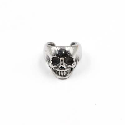 Earcuff em aço cirurgico desenho de caveira PO-320