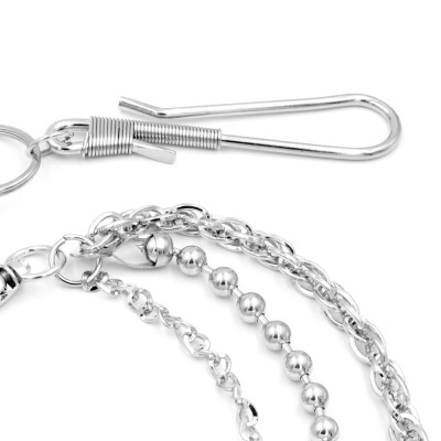 Porta- chaves/ carteira corrente tripla de metal YL-025