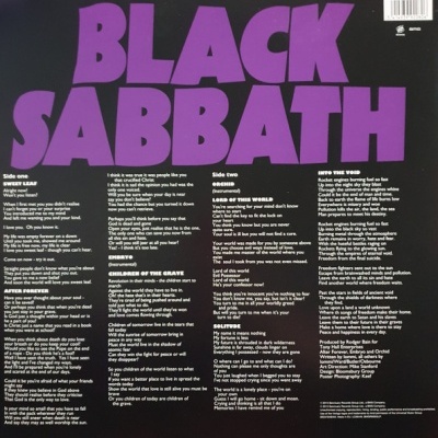 Black Sabbath – Master Of Reality Vinyl, LP, Album, Reissue, 180 gram, Embossed cover Black Sabbath – Master Of Reality Vinyl, LP, Album, Reissue, 180 gram, Embossed cover