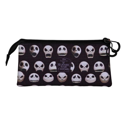 Estojo triplo para lápis do Jack inspirado em Nightmare Before Christmas