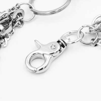 Porta- chaves/ carteira corrente tripla de metal YL-025