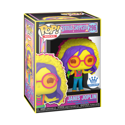 Funko Pop Rocks - Janis Joplin - Black Light Exclusive #296