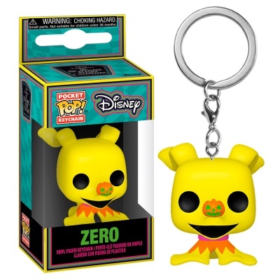 Funko Pop Pocket keychain Nightmare Before Christmas - Zero Black light