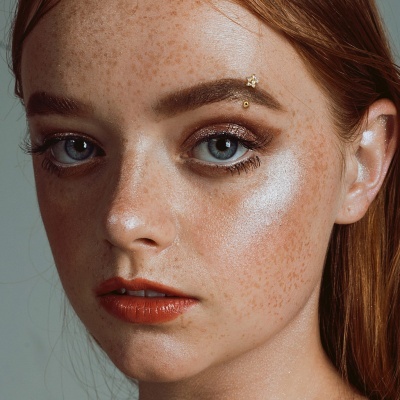 Barra de aço cirurgico 316L para sobrolho com flor ESC13