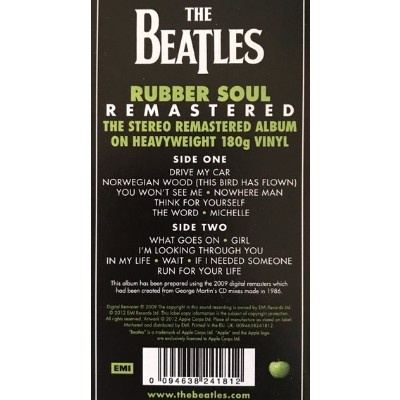 The Beatles – Rubber Soul Vinyl, LP, Album, 180g